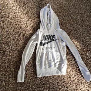 Nike just do it thin hoodie size XS for girls